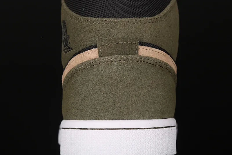 All Categories Air Jordan Jordan Series Basketball Shoes Air Jordan 1 Mid Air Jordan 1 Mid AJ1 Joe 1 Army Green Mid-top Versatile Casual Sports Shoes BQ6472-030
